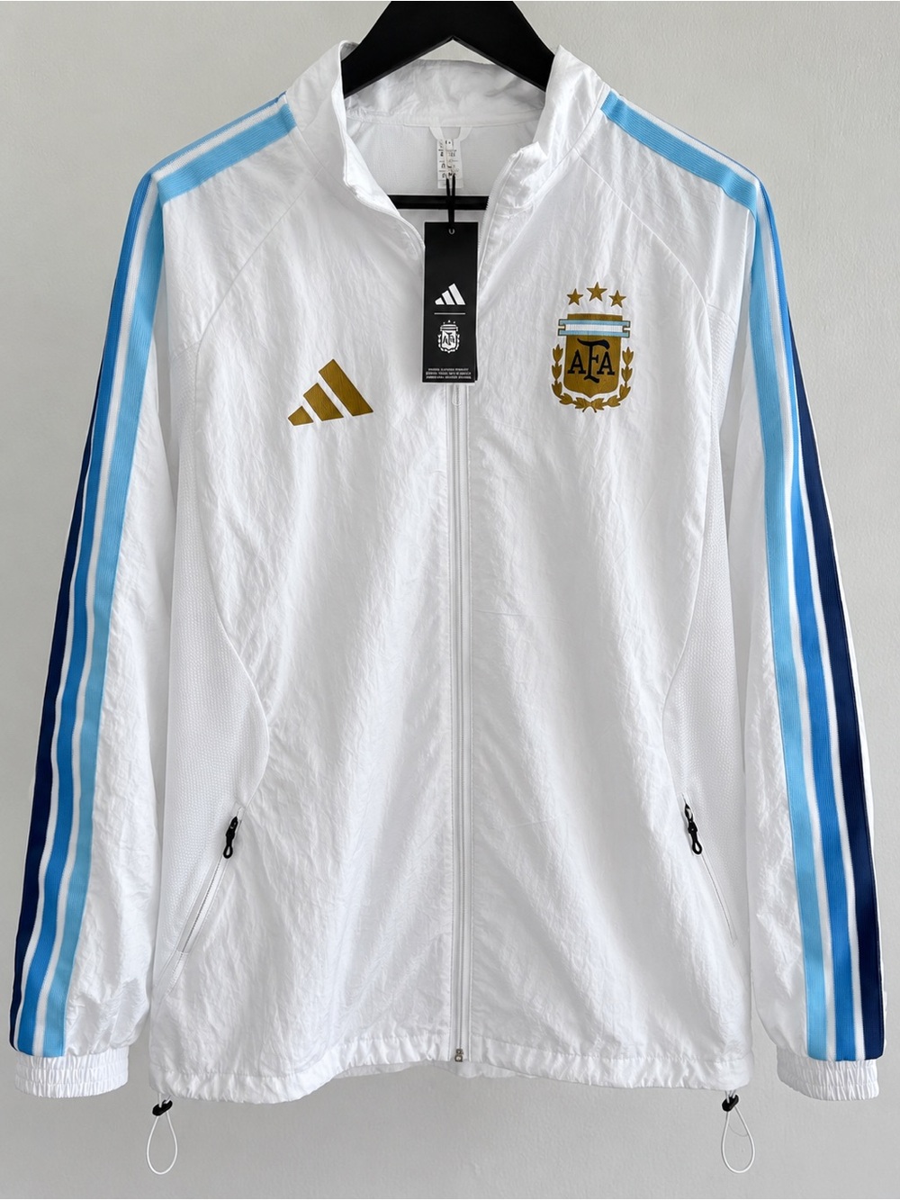 adidas Argentina AFA Full Zip Jacket Men XL White Gold